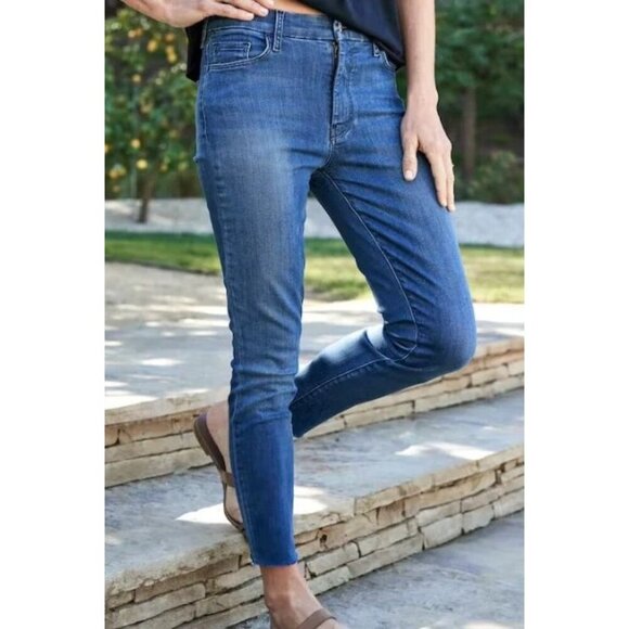 Frank & Eileen Sligo Easy Fit Skinny Jean In Medium Wash Raw Hem Size 27 - Picture 13 of 13